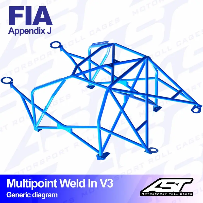 Affaire À Saisir Arceau 10 Points à Souder AST Rollcages V3 pour BMW E30 Coupé, Propulsion - FIA