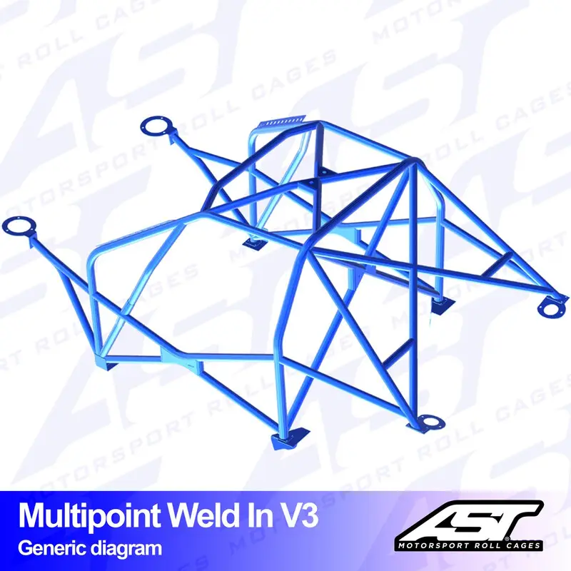 Usine Directe Arceau 10 Points à Souder AST Rollcages V3 pour Seat Cordoba 6K2