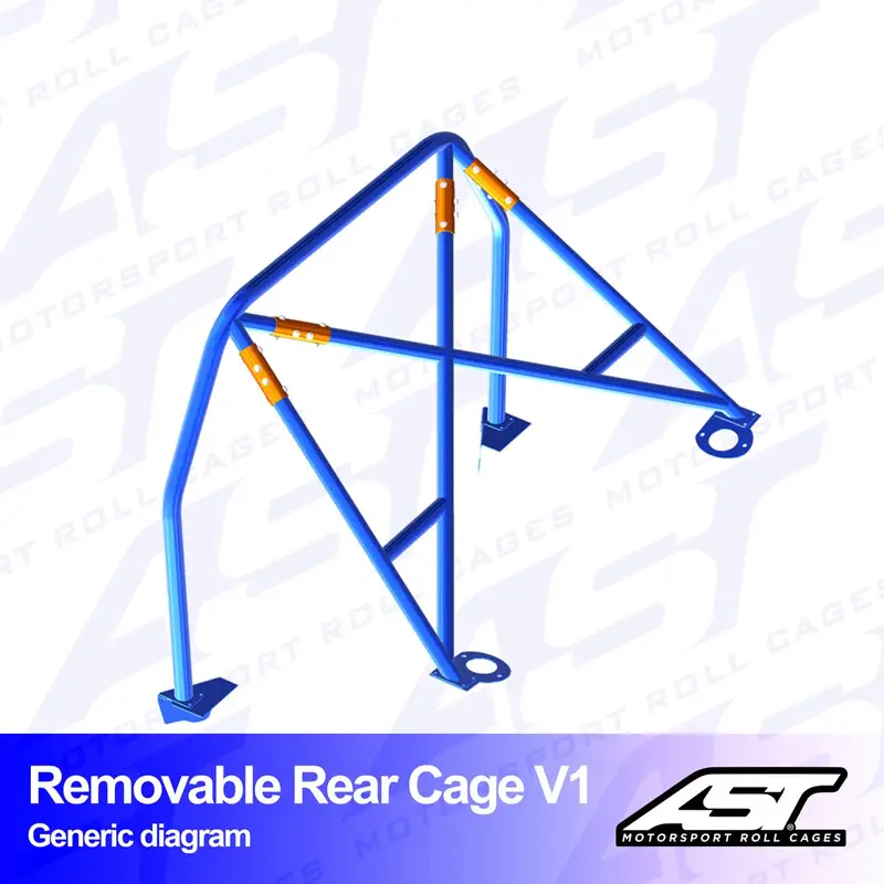 Affaire À Saisir Demi-Arceau à Boulonner AST Rollcages V1 Démontable pour BMW E46 Coupé
