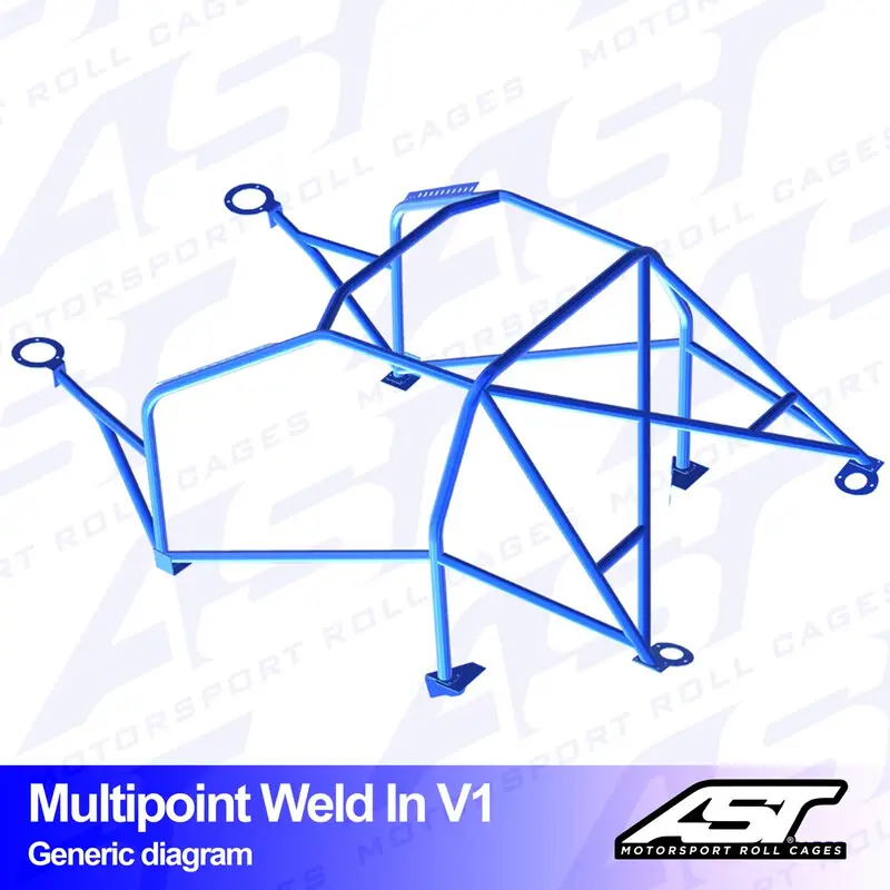 Top Vente Arceau 10 Points à Souder AST Rollcages V1 pour BMW E46 Coupé