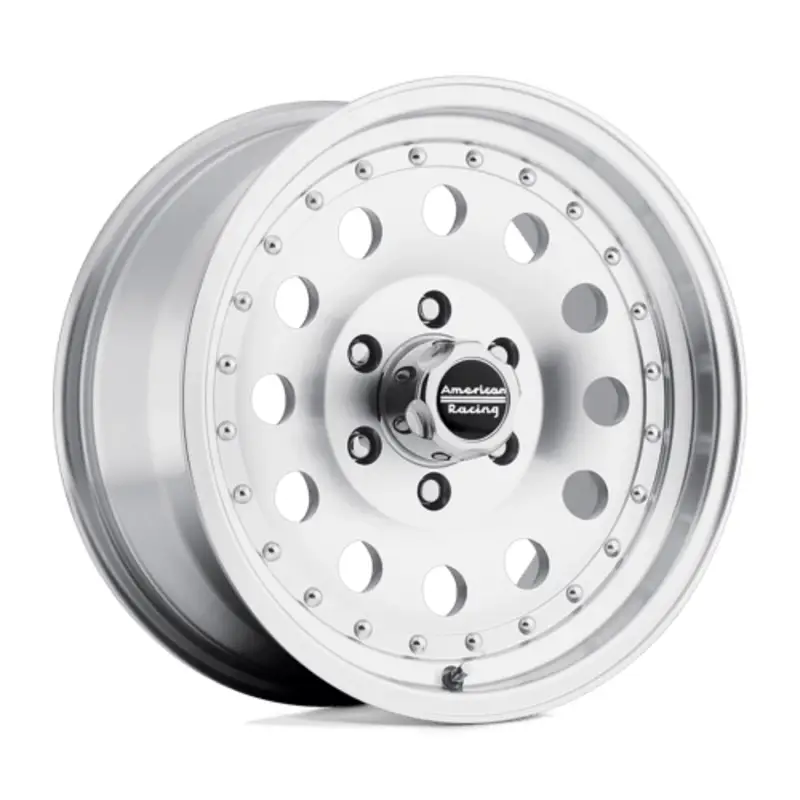 American Racing AR62 Outlaw II 15X10 5x120.65 ET-38, Gris Argenté Poli Populaire