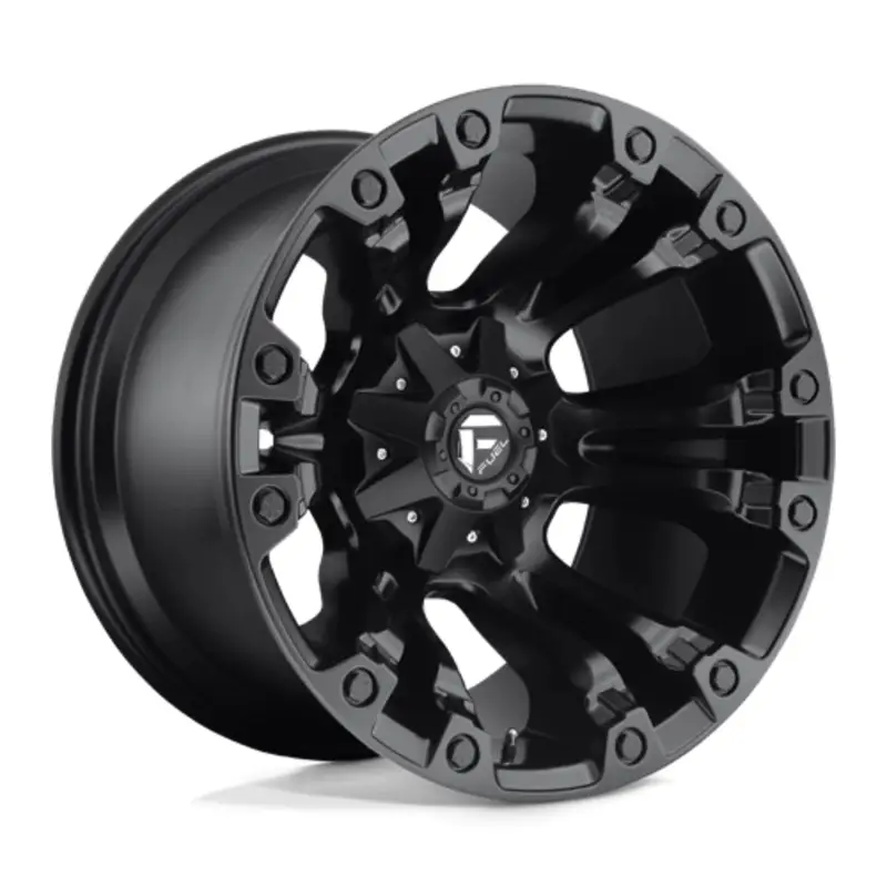 Top Vente Fuel D560 Vapor 20x12 6x135/139.7 ET-44, Noir Mat