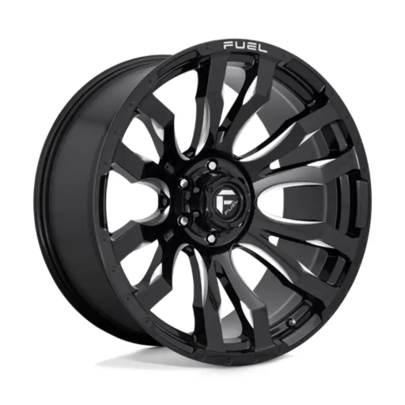 Acheter Direct Fuel D673 Blitz 16X8 5x139.7 ET1, Noir Brillant, Branches Usinées