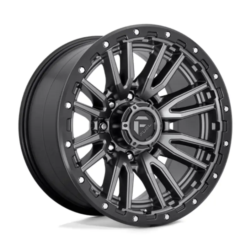 Fuel D680 Rebel 20X10 8x170 ET-18, Gunmetal Mat, Anneau Noir Dernière Chance