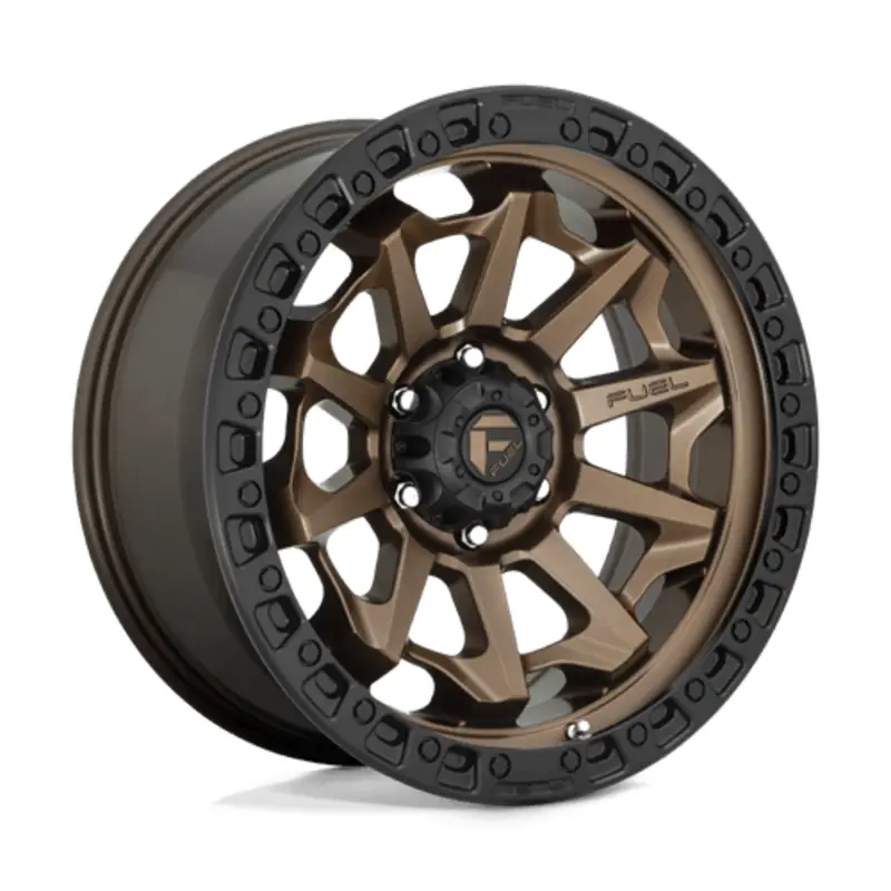 Fuel D696 Covert 20X9 6x139.7 ET20, Bronze Mat, Cerclage Noir Must-Have