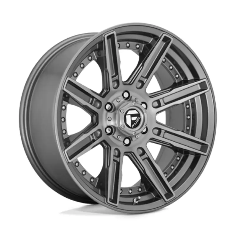 Commander Maintenant Fuel D710 Rogue Platinum 20x10 6x135 ET-18, Gunmetal Brossé