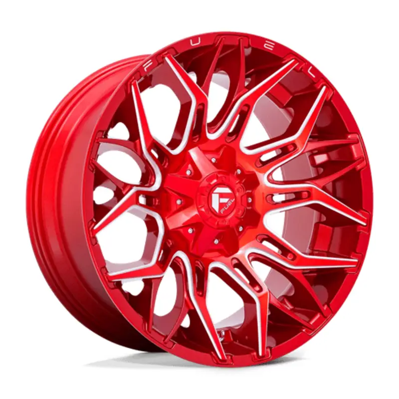 Solde Fuel D771 Twitch 22X10 8x165.1 ET-18, Rouge Candy