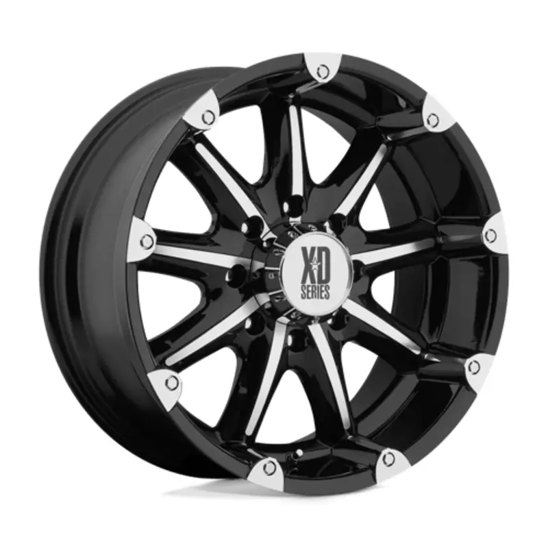 XD XD779 Badlands 18x9 8x165.1 ET-12, Noir Brillant, Branches Polies Acheter En Ligne