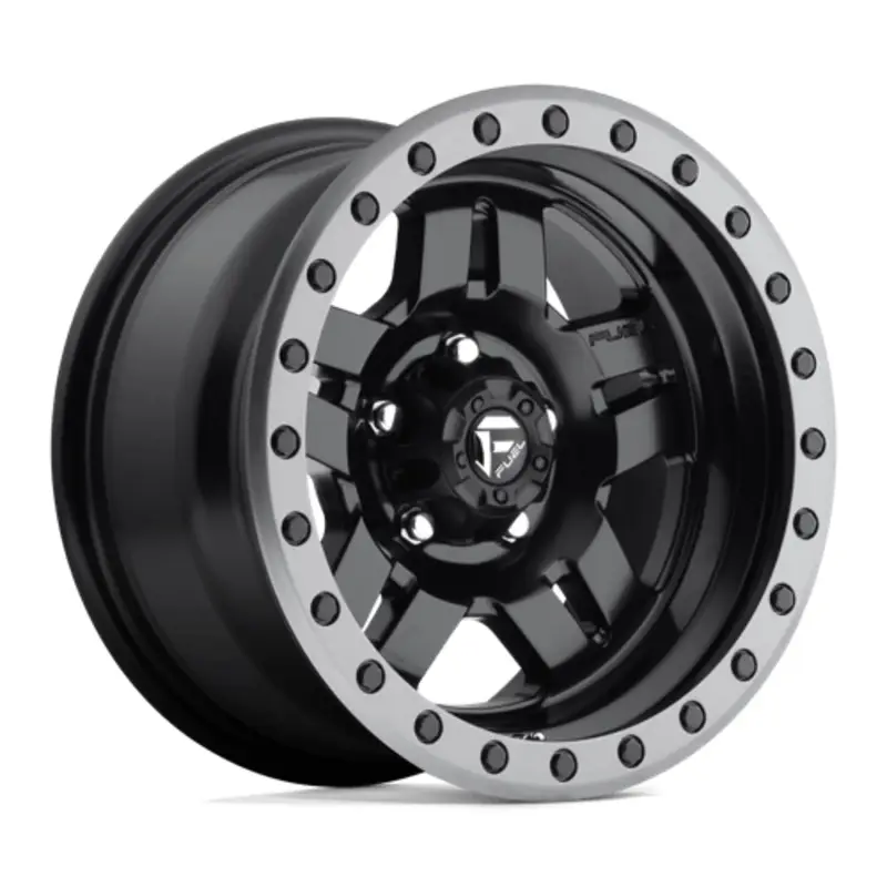 Fuel D557 Anza 15X8 5x114.3 ET-18, Noir Mat, Anneau Gunmetal Seulement Aujourd’hui
