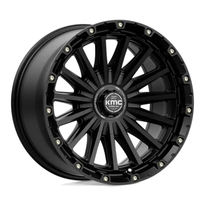 KMC KM102 Signal 17x9" 5x127/139.7 ET00, Noir Satiné Dernière Chance