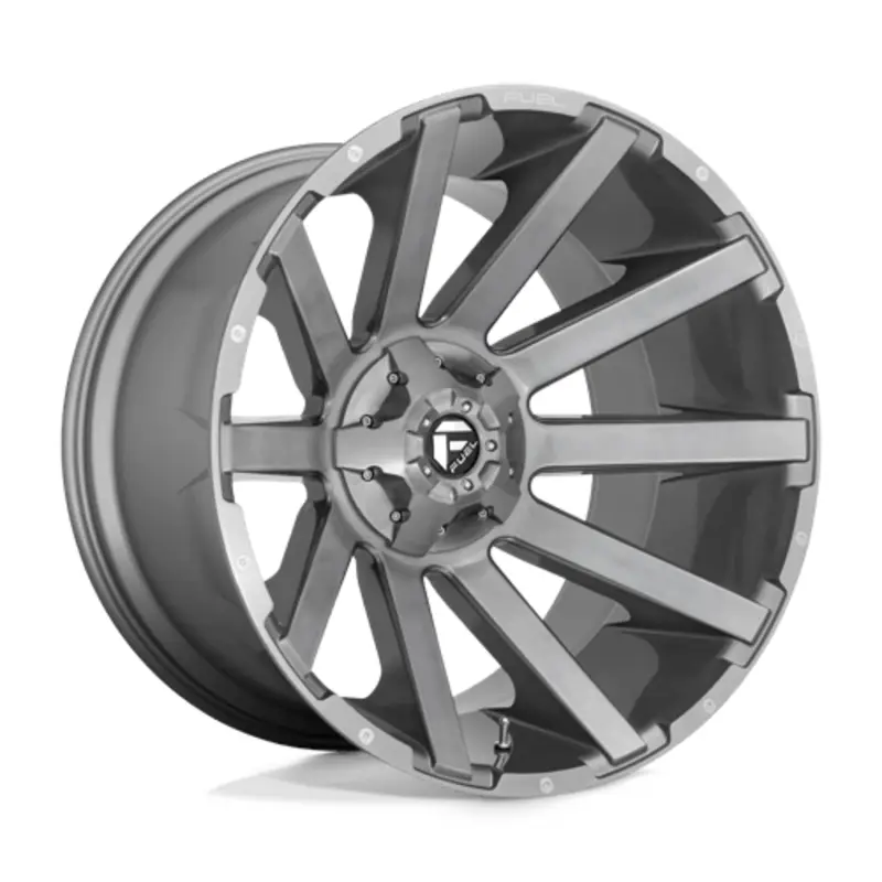 Pas Cher Fuel D714 Contra Platinum 22X12 6x135/139.7 ET-43, Gunmetal Brossé
