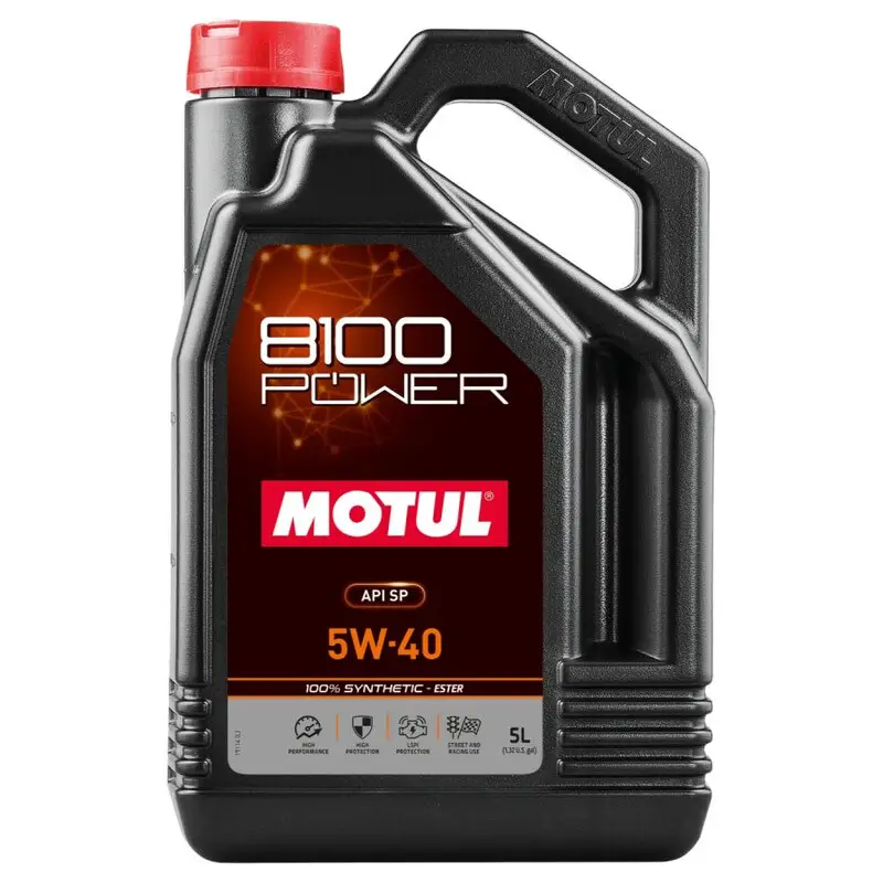 5L Huile Motul 8100 Power 5W40 Dernière Chance