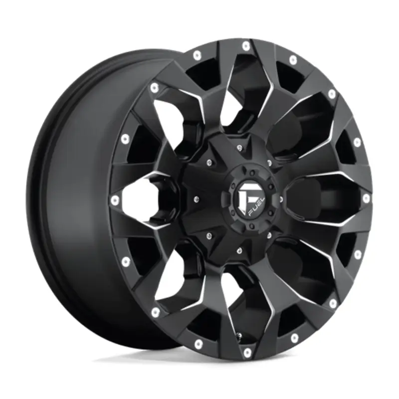 Fuel D546 Assault 17X8.5 6x135/139.7 ET25, Noir Mat, Rebord Brillant Prix Réduit