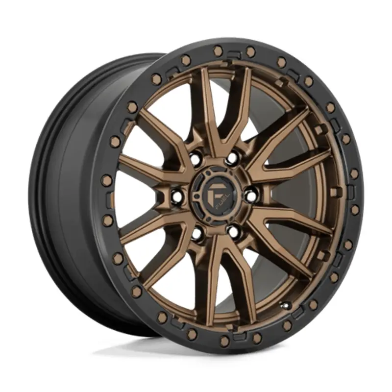 Livraison Gratuite Fuel D681 Rebel 18X9 6x139.7 ET-12, Bronze Mat, Cerclage Noir
