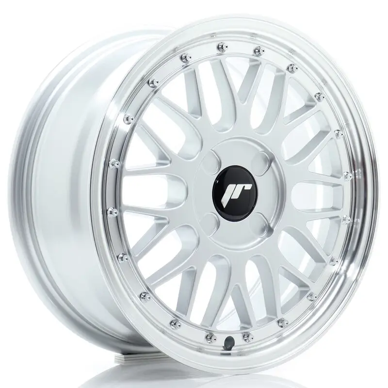 Japan Racing JR-23 16x7" (4 trous - sur mesure) ET20-45, Gris Argenté Promotion Saisonnière