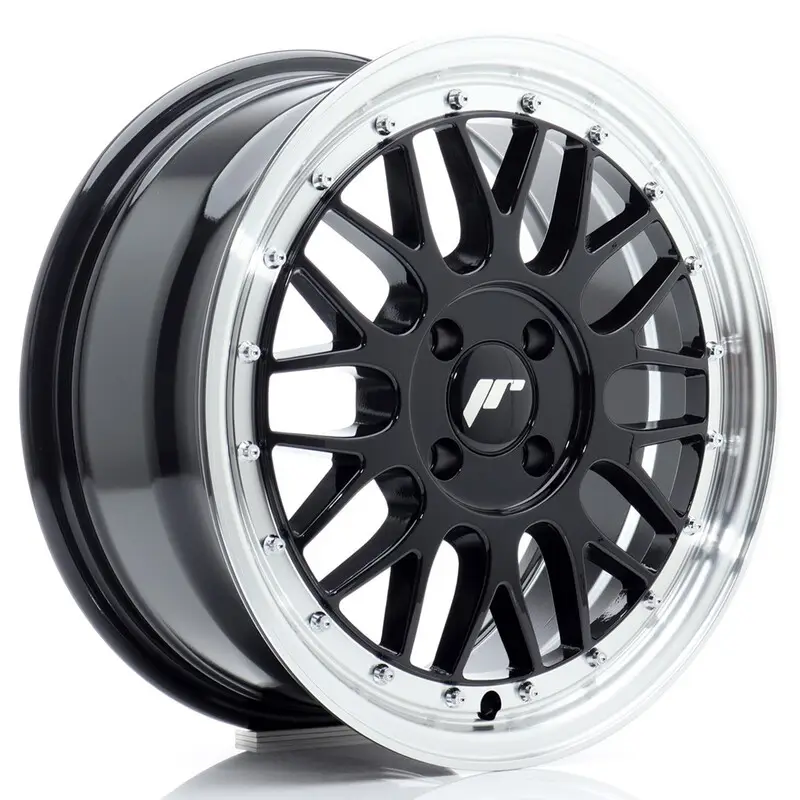 Japan Racing JR-23 16x7" 4x100 ET40, Noir Brillant Seulement Aujourd’hui