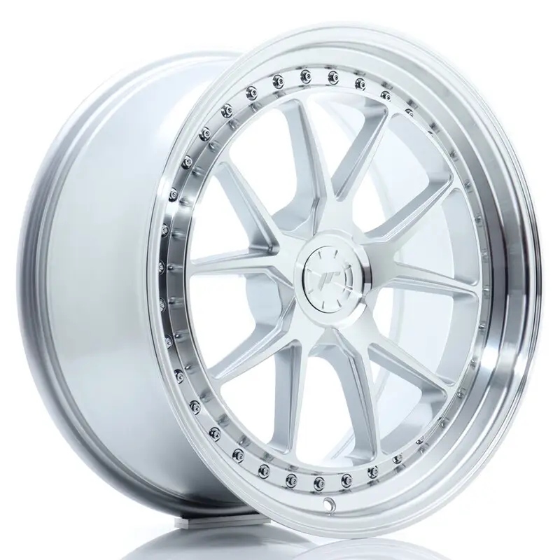 Satisfait Ou Remboursé Japan Racing JR-39 19x9" (5 trous - sur mesure) ET15-40, Gris Argenté Poli