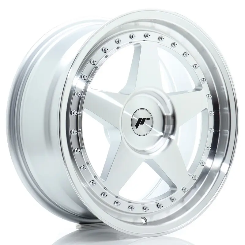 Japan Racing JR-6 18x8.5" (4 & 5 trous - sur mesure) ET20-40, Gris Argenté Poli Achetez Aujourd’hui