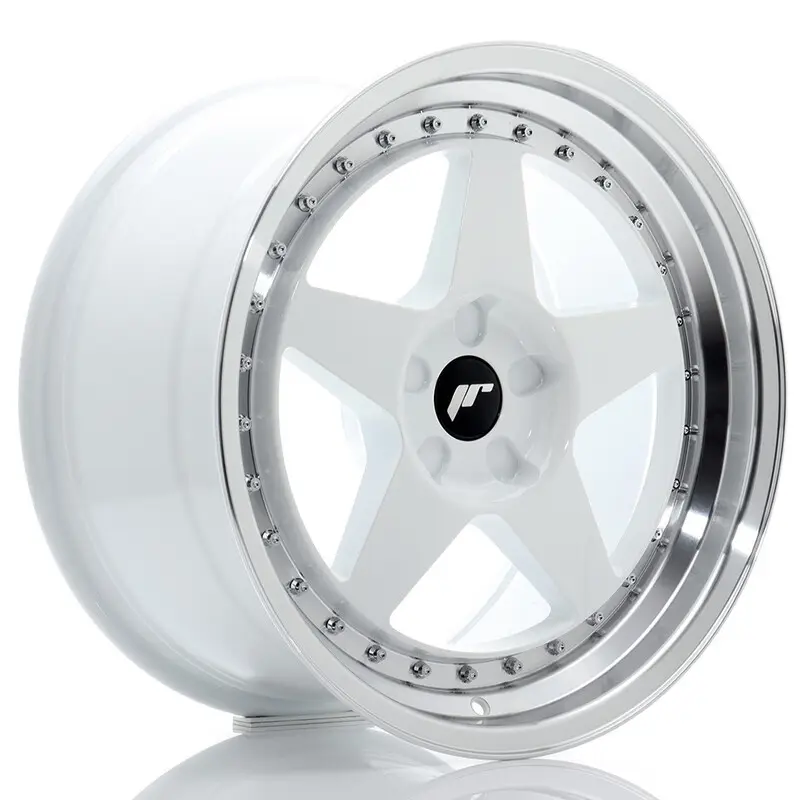 Japan Racing JR-6 18x9.5" (5 trous - sur mesure) ET20-40, Blanc Offre Du Jour