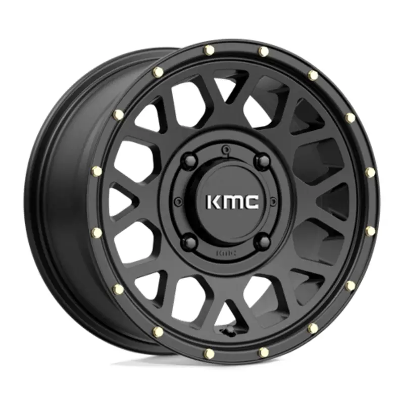 KMC KS135 Grenade UTV 14X7 4x137 ET38, Noir Satiné Satisfait Ou Remboursé