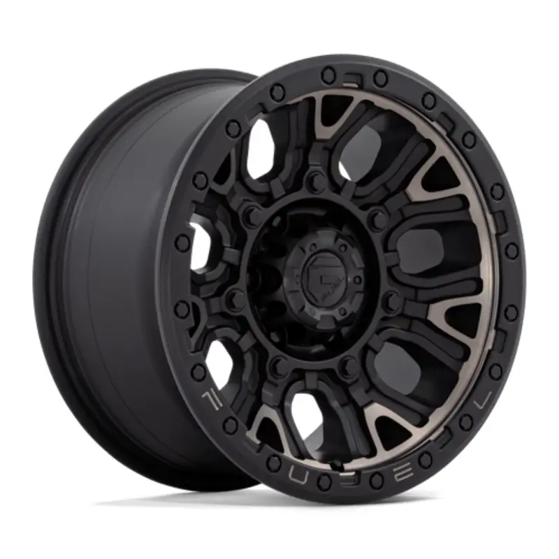 Fuel D824 Traction 17X9 6x139.7 ET1, Noir Mat, Teinte Foncée Retour Gratuit