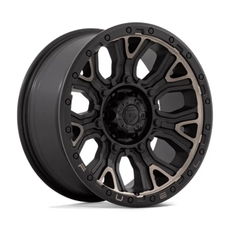 Seulement Aujourd’hui Fuel D824 Traction 20X9 6x139.7 ET1, Noir Mat, Teinte Foncée