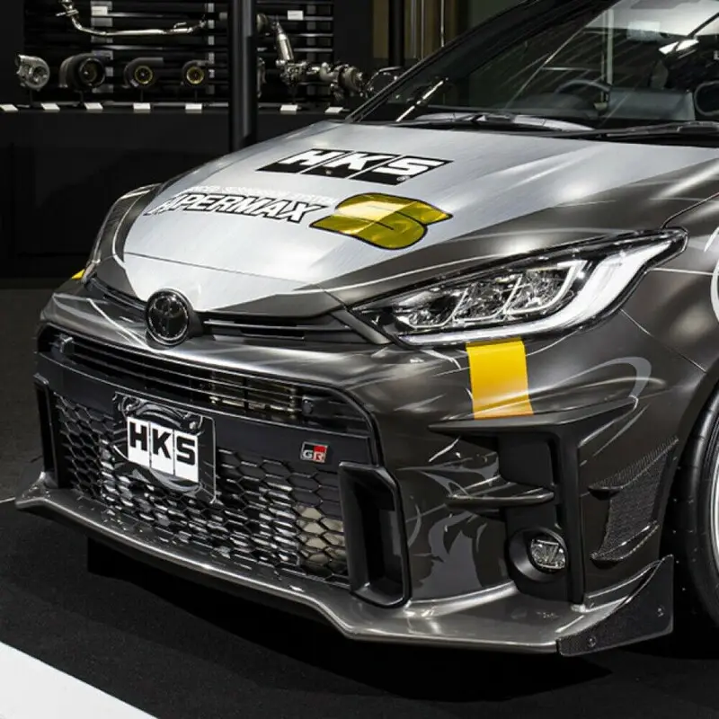 Offre Exclusive Lame de Pare-Choc Avant HKS en Carbone pour Toyota Yaris GR
