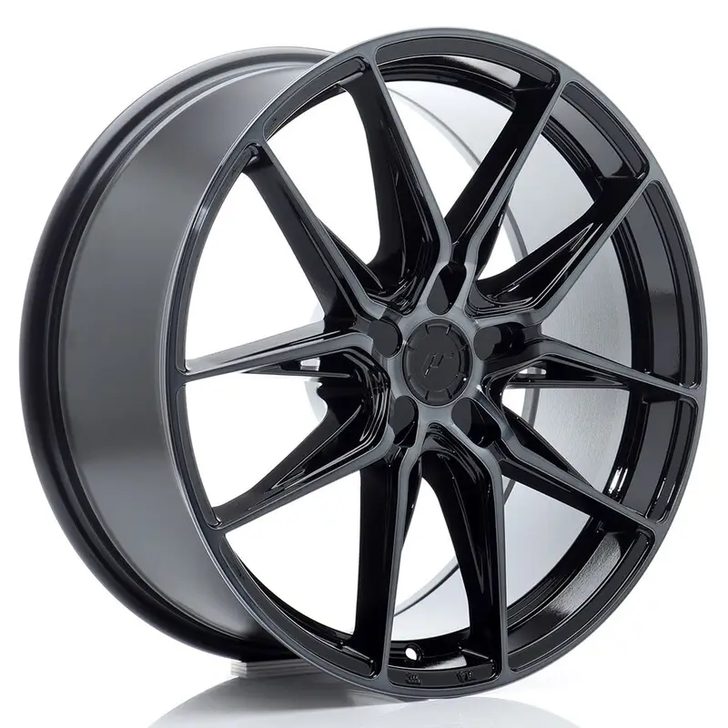 Seulement Aujourd’hui Japan Racing JR-44 19x9" (5 trous - sur mesure) ET20-51, Noir Brillant, Branches Teintées