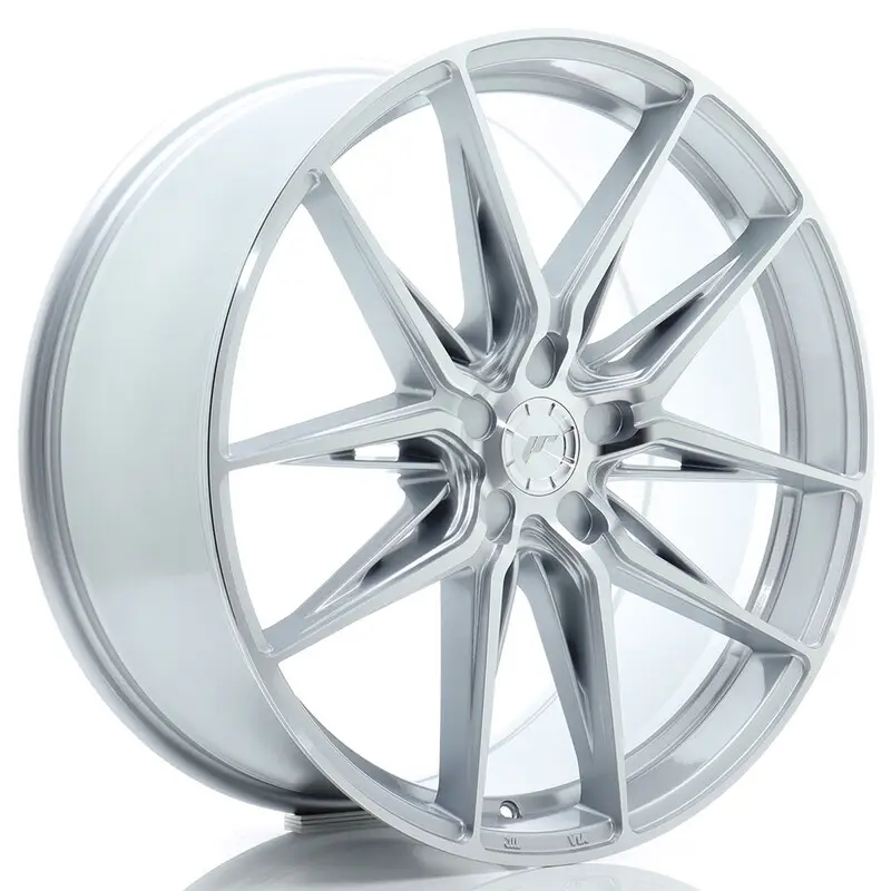 Dernière Chance Japan Racing JR-44 21x9" (5 trous - sur mesure) ET20-40, Gris Argenté Poli