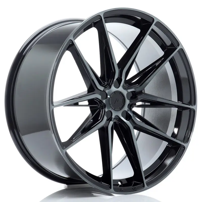 Soldes Japan Racing JR-44 22x11" (5 trous - sur mesure) ET15-45, Noir Brillant, Branches Teintées