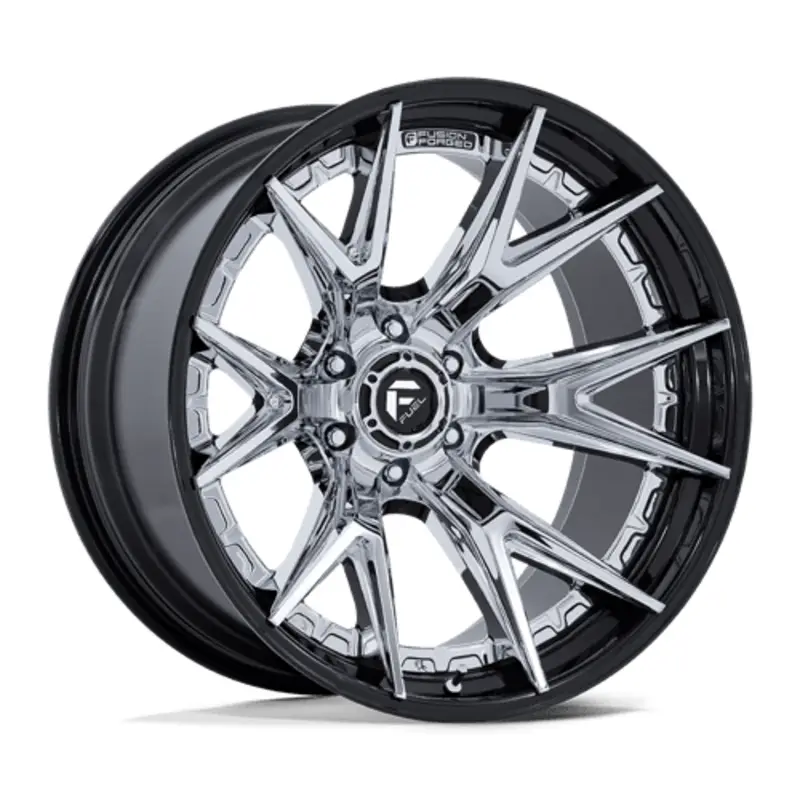 Fuel FC402 Catalyst 24X12 6x139.7 ET-44, Chrome, Rebord Noir Nouvelle Collection