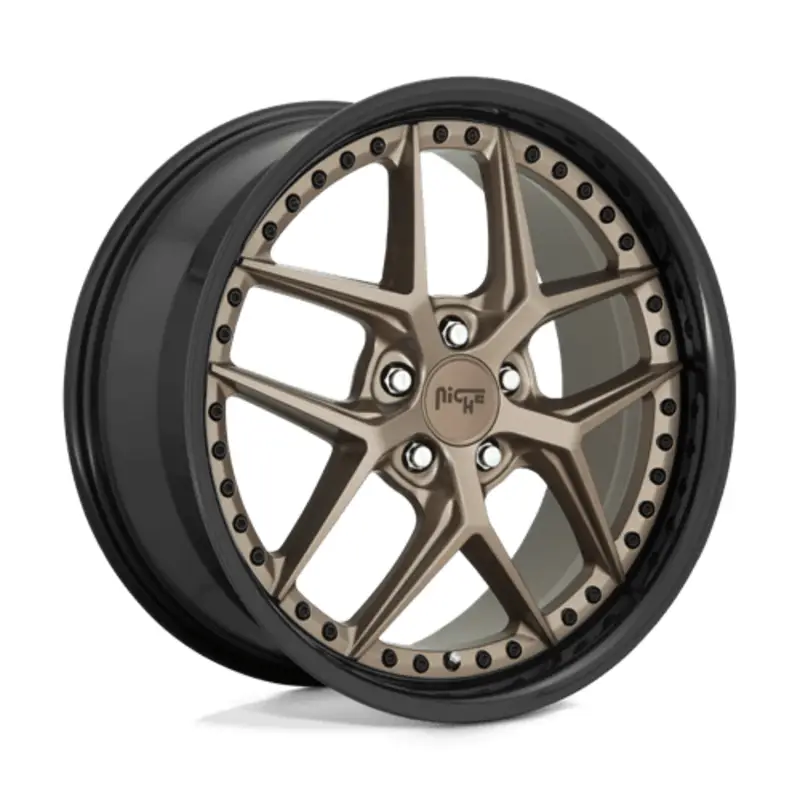 Niche M227 Vice 20X10.5 5x114.3 ET40, Bronze Mat, Cerclage Noir Promotion