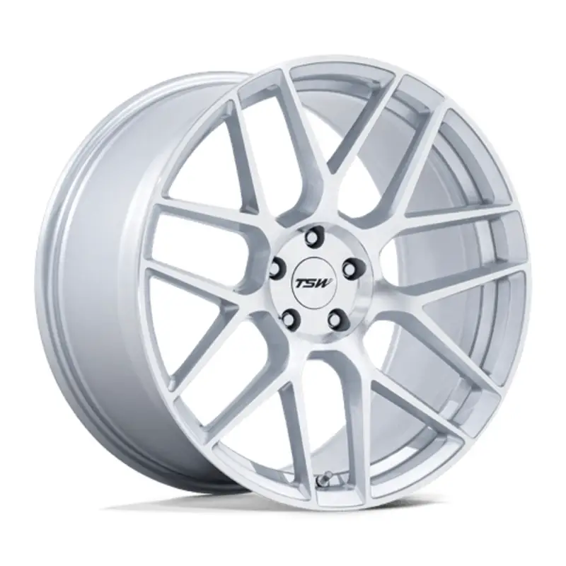 TSW TW002 Lasarthe 20X9 5x112 ET45, Gris Argenté Poli Solde