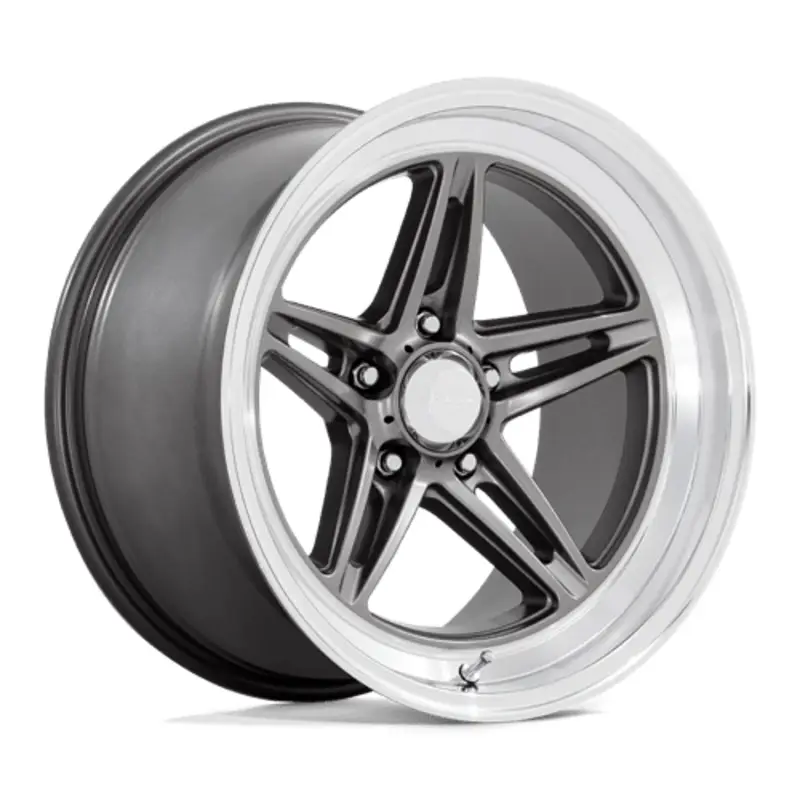 Usine Directe American Racing Vintage VN514 Groove 18X10 5x120.65 ET0, Anthracite, Rebord Diamant