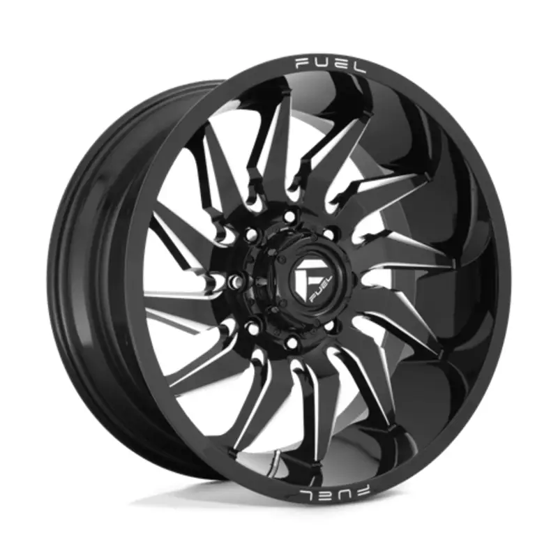 Prix Bas Fuel D744 Saber 22X10 6x135 ET-18, Noir Brillant, Branches Usinées