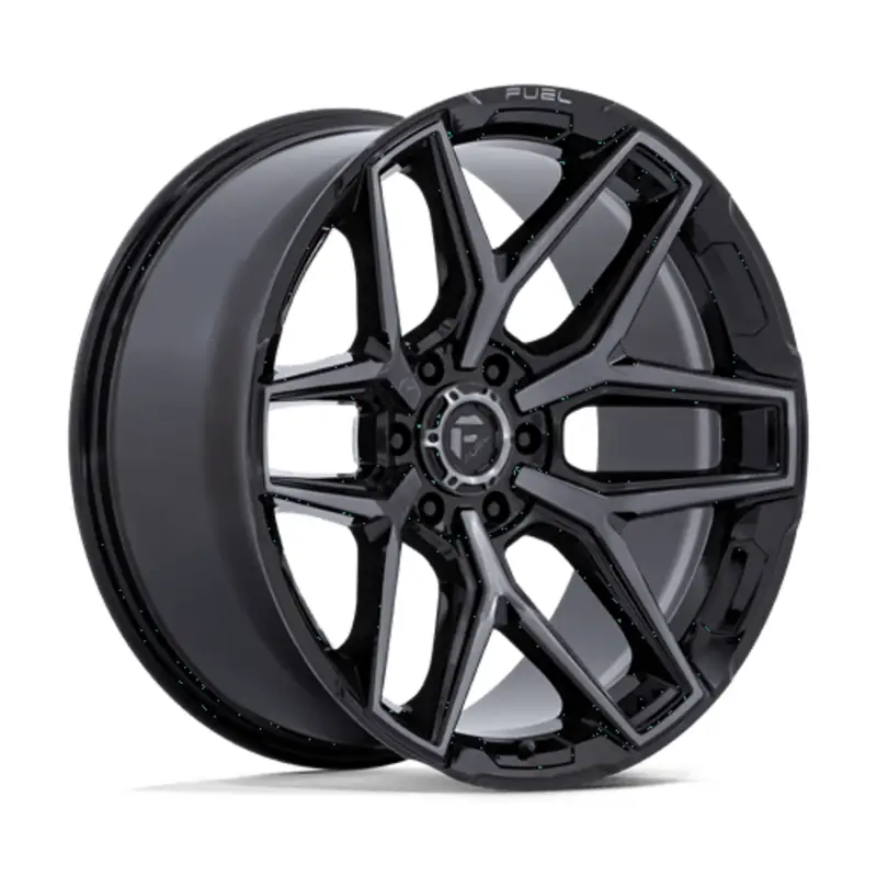 Fuel Flux 20x8.5" 6x139.7 ET45, Noir Brillant Brossé Affaire À Saisir