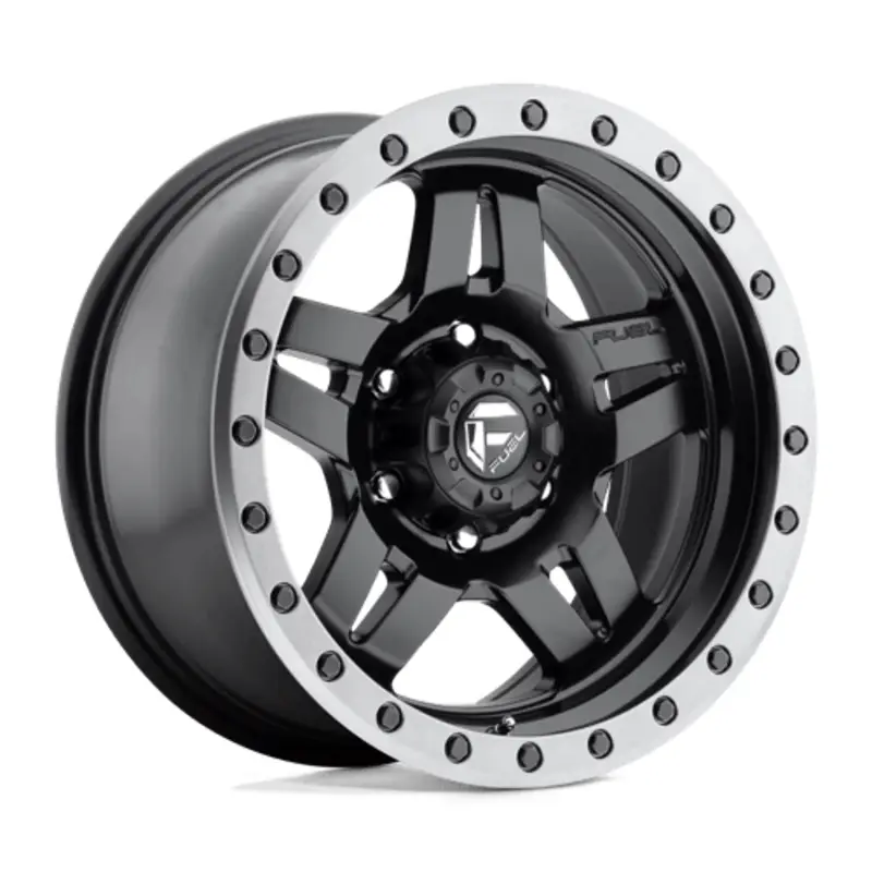 Fuel D557 Anza 15X10 5x114.3 ET-43, Noir Mat, Anneau Gunmetal Prix Réduit