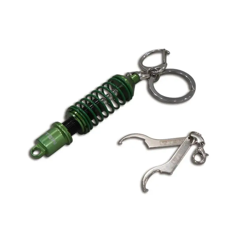 Promotion Porte-Clés Tein Combiné Fileté avec Griffes - Vert & Noir