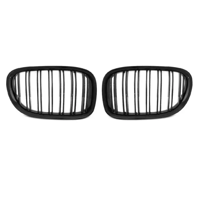 Grille Noire Brillante À Double Barre Avant pour BMW F01 2009-2015 Acheter En Ligne