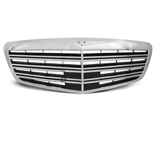 Grille Sport Chrome Noir Avant Pour Mercedes W221 2009-2013 Meilleure Vente
