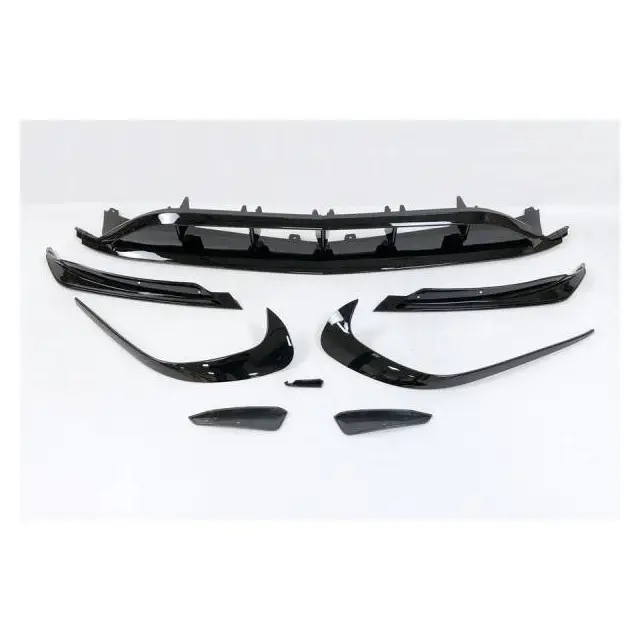 Offre Limitée Déflecteur Avant Mercedes W176 16-18 Look AMG A45 Noir brillant