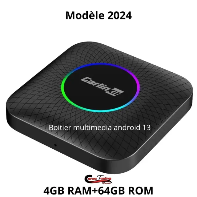 Boitier Multimedia Smart Ai Box 4G+64G 8 Core Android 13 sans fil Android Auto / Apple Carplay Offre Spéciale