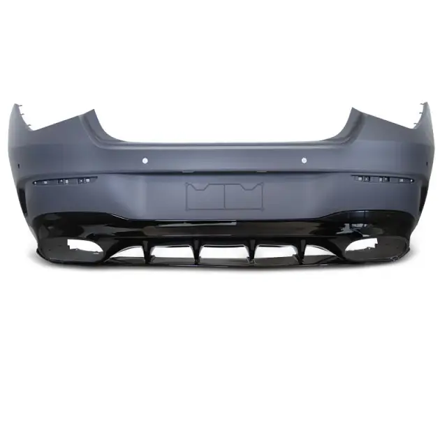 Meilleur Choix Bouclier Arrière Sport Noir pour Mercedes CLA W118 2019-2023