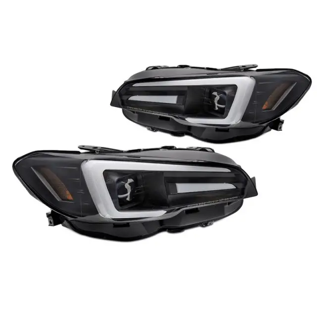 Prix Cassé Phares LED DRL Noirs Avant pour Subaru WRX 2014-2022