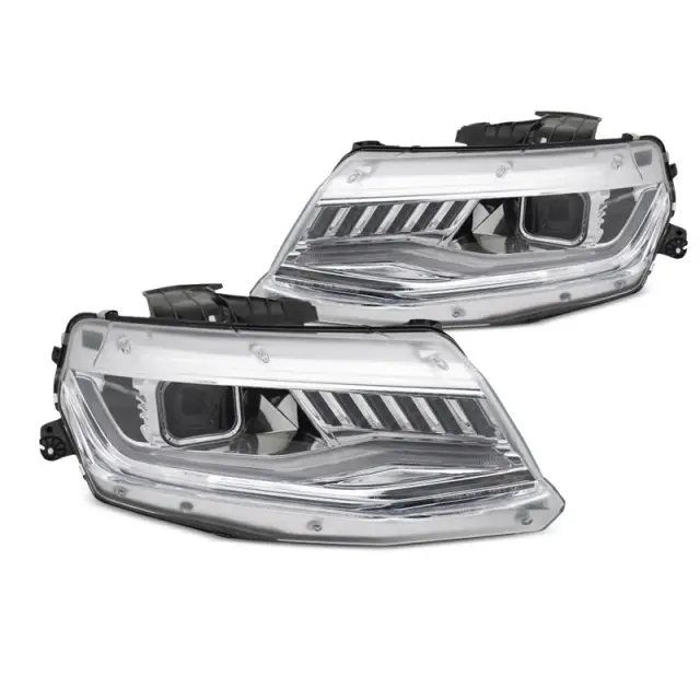 Satisfait Ou Remboursé Feux HID Séquence Chrome Avant pour Chevrolet Camaro 2016-2018