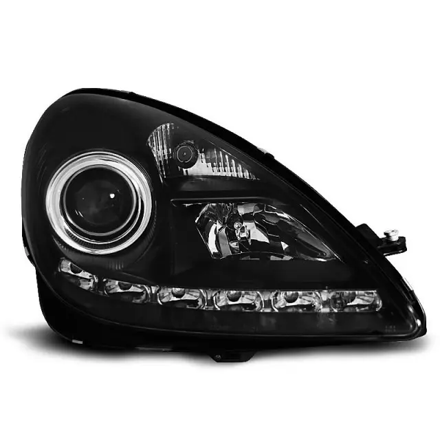 Phares Xenon DRL Noirs Avant pour Mercedes R171 SLK 2004-2011 Offre Du Jour
