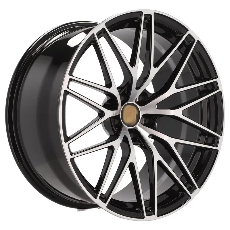 4 jantes 9.0 20 5x112 design Porsche Forgé Noir Brillant Offre Du Jour