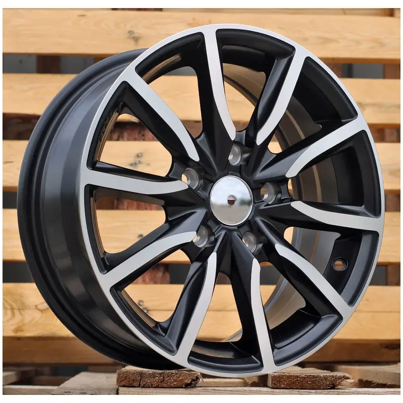 4 jantes 6.5 15 5x114.3 Noir Mat Prix Choc