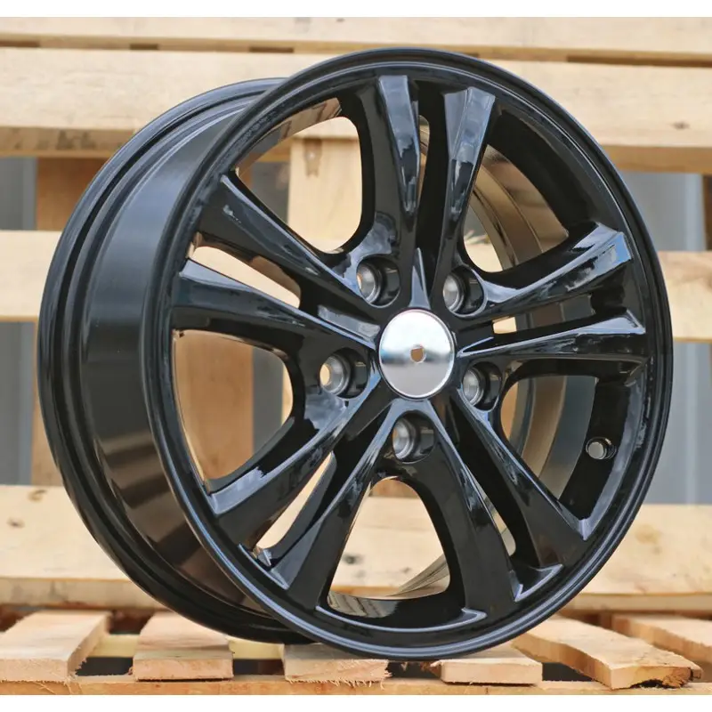 4 jantes 6.0 15 5x114.3 Noir Brillant Acheter Direct