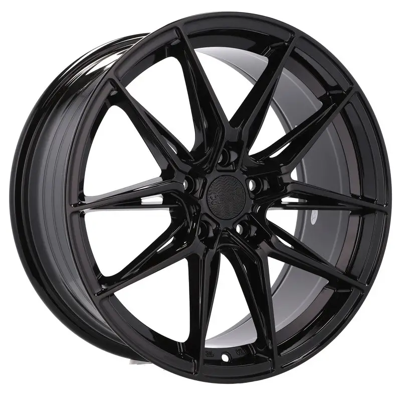 4 jantes 8.0 18 5x127 Noir Brillant Populaire